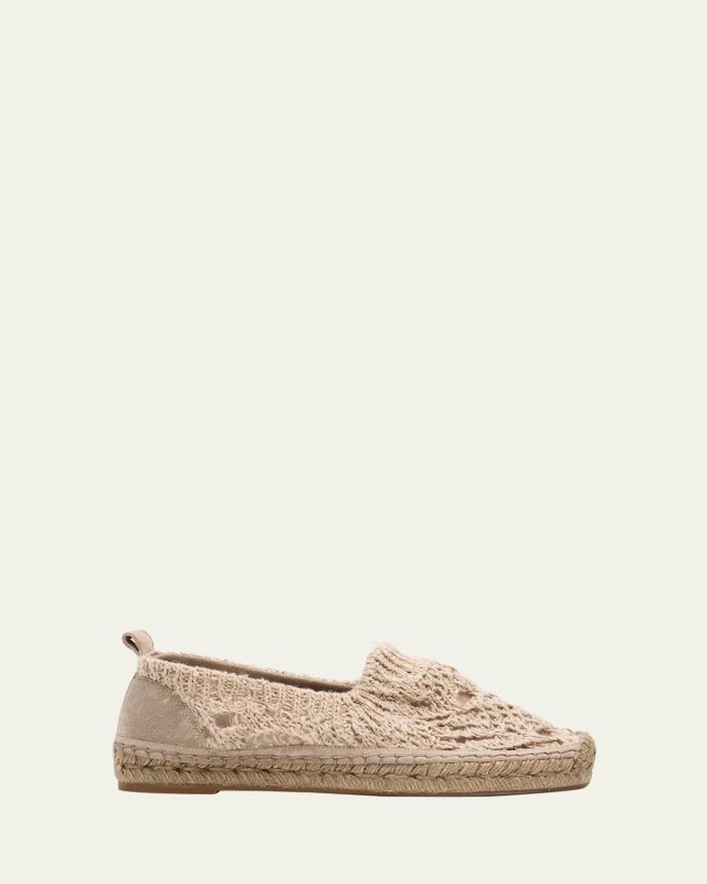 Woven Knit Slip-On Espadrilles